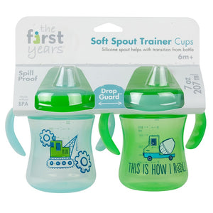 TFY 7oz Soft Spout Trainer Cup 2pk