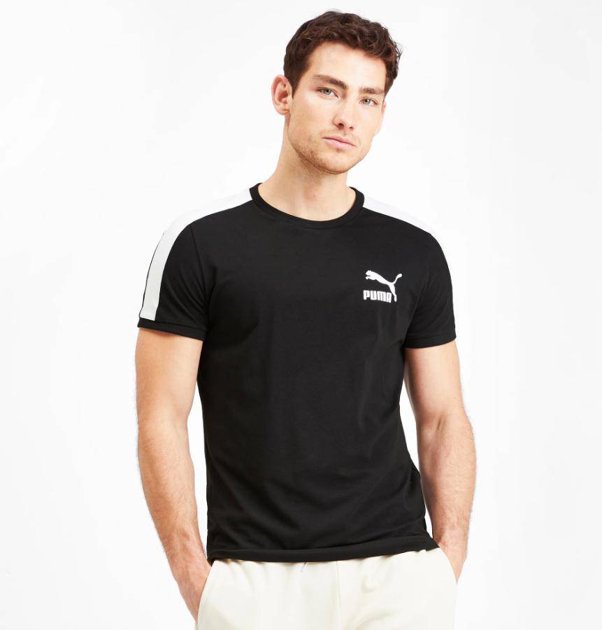 Iconic T7 Slim Fit  BLK T-SHIRT - Allsport