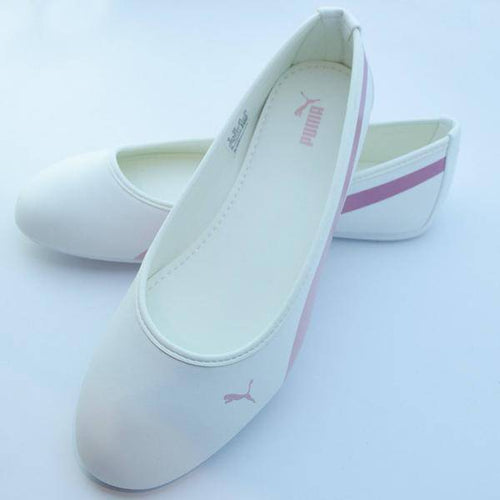 Basic Ballerina Cut Out.Pu.WhT - Allsport