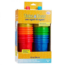 Load image into Gallery viewer, Take &amp; Toss® Sippy Cups 10 Oz - Multi - 20 Pack - Allsport
